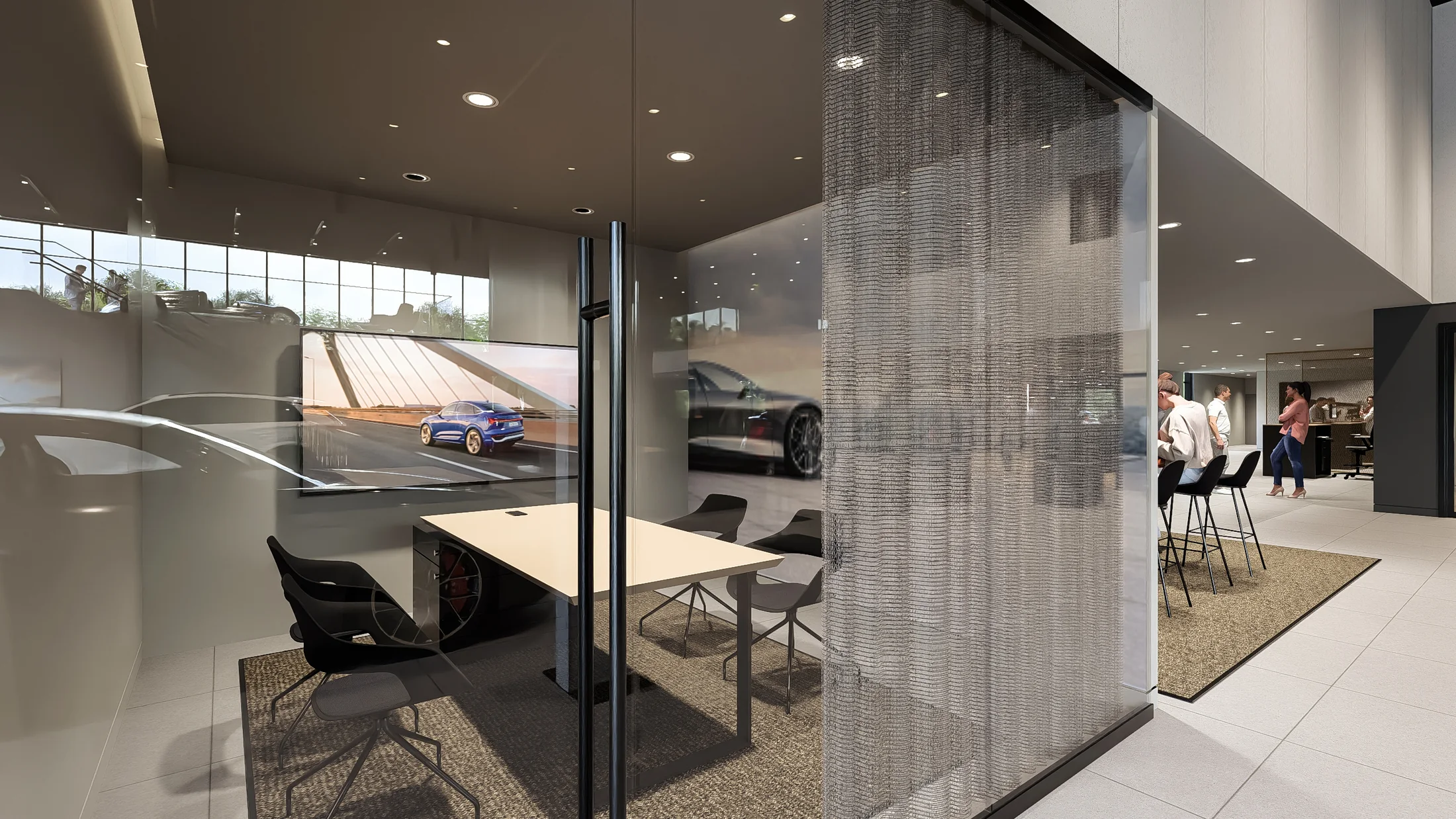 Interior visualization / A consultation setting offers a quieter place to consider the choices.