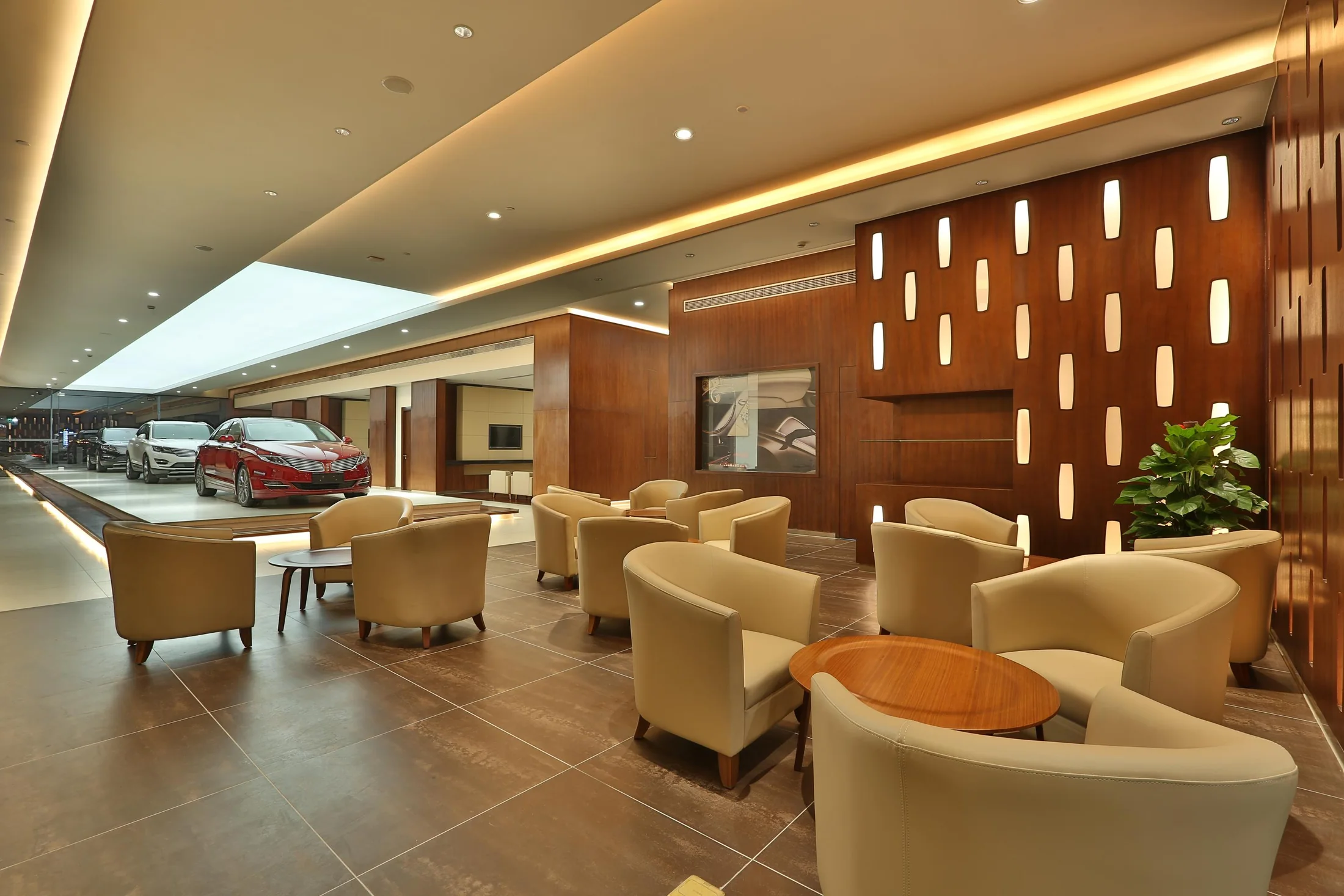 Hospitality settings bring a more personal scale to the showroom.