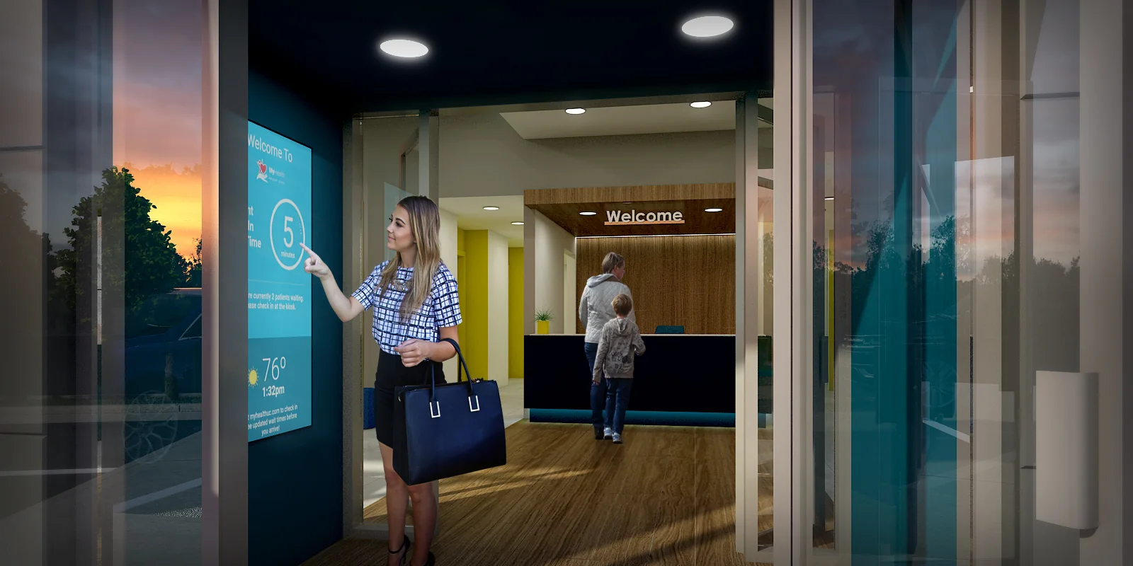 Prototype visualization / The entrance connects the street identity with the interior.