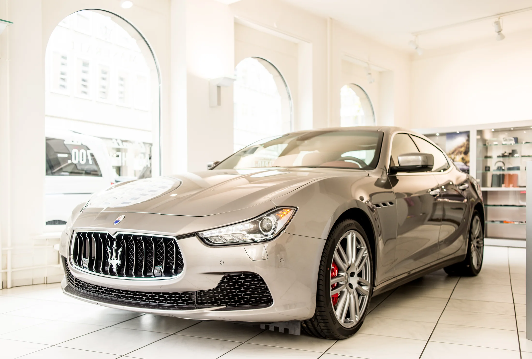 Zurich / Vehicle presentation shares an intimate environment with merchandise and craftsmanship.