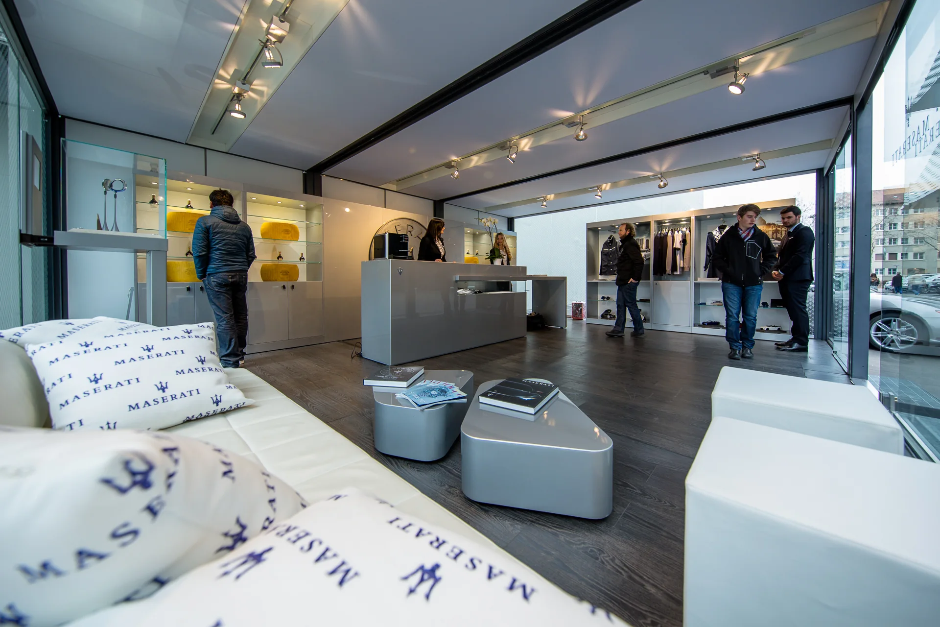 Baselworld / Hospitality, merchandise and the vehicle share one compact setting.