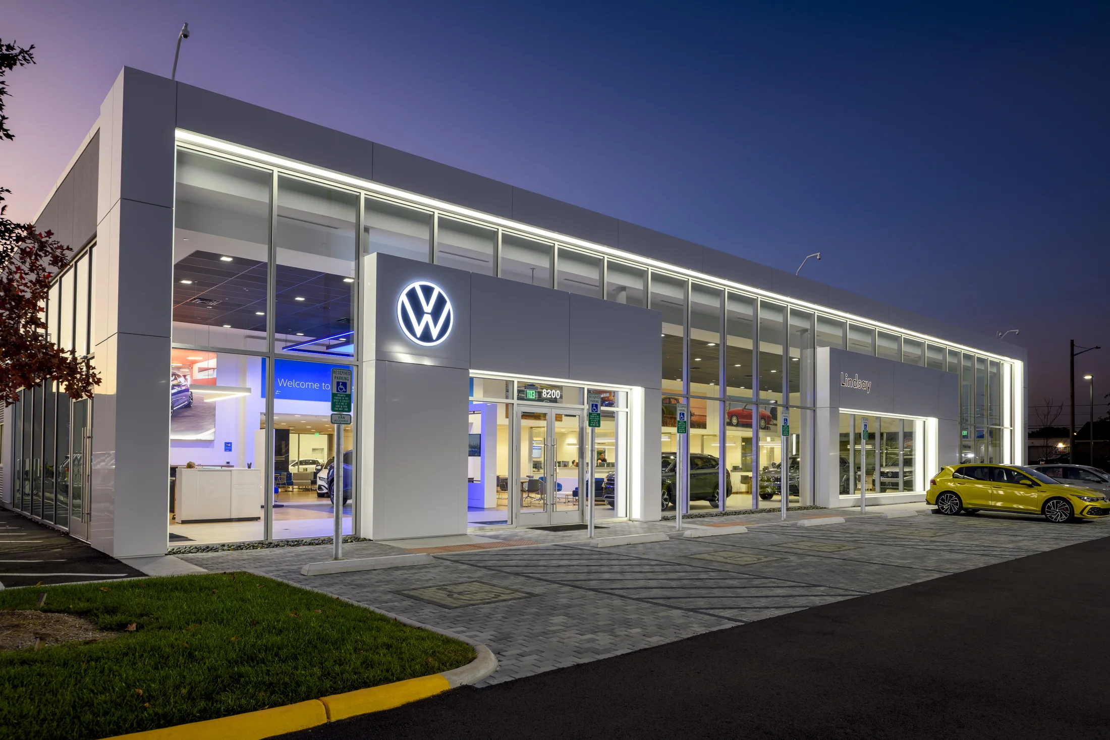 Volkswagen White Frame
