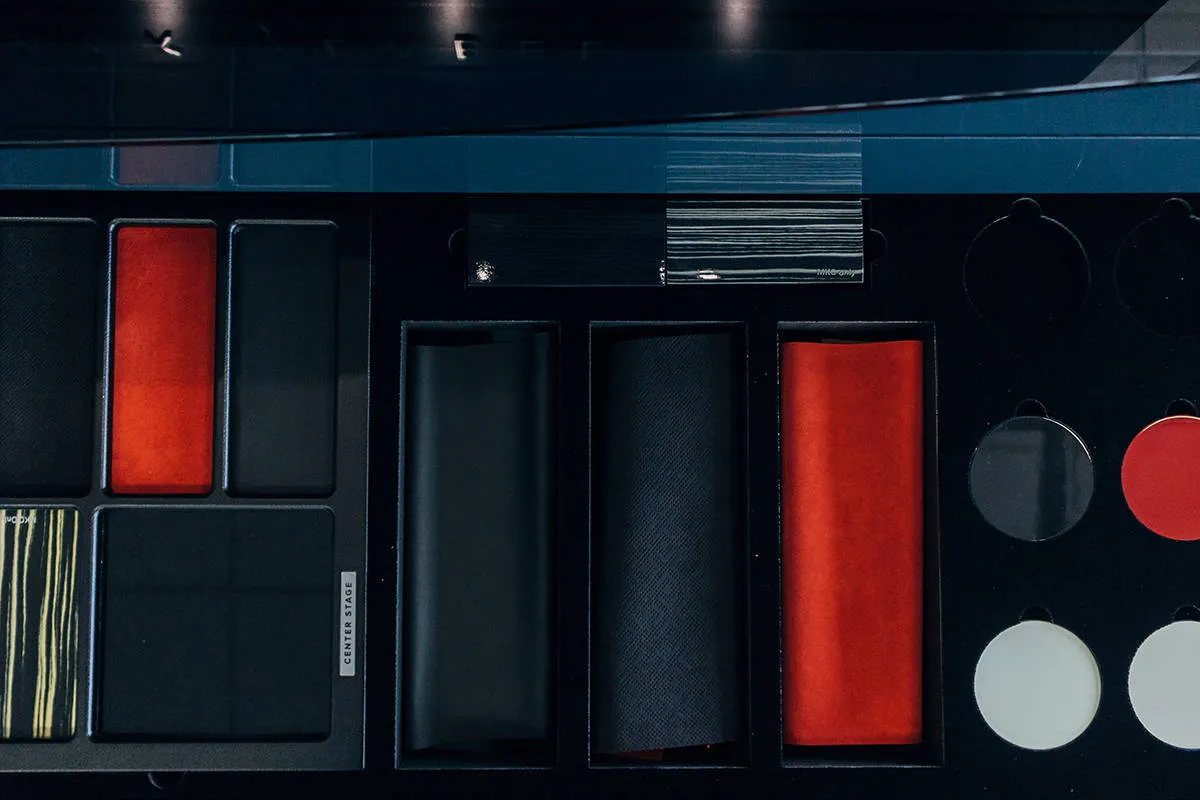 A fitted material library gives each sample a clear place.