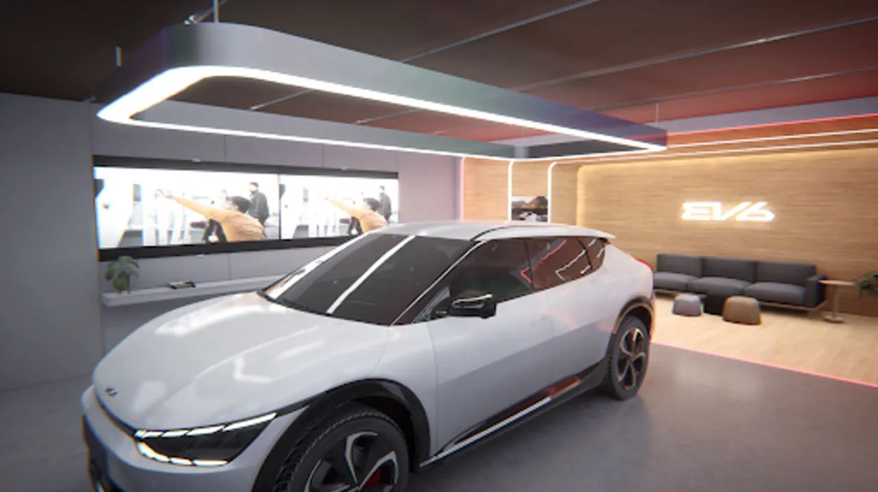 Light and materials carry the EV6 identity into the interior.