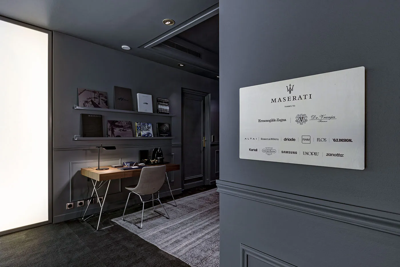A lounge setting gives the guest room to spend time with the brand.